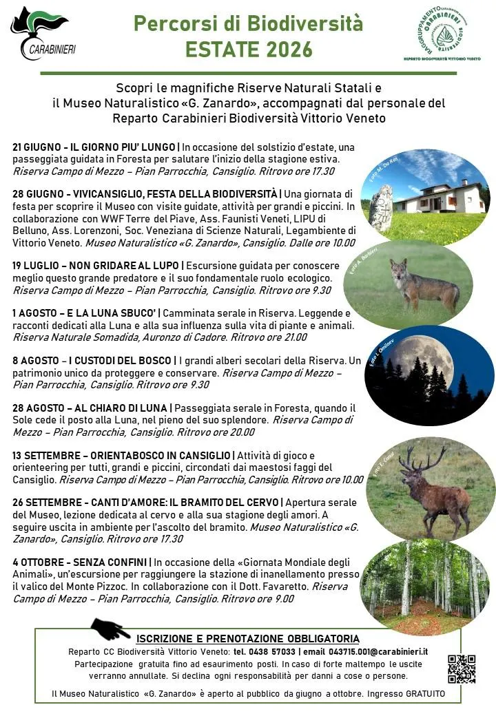 Percorsi di Biodiversità 2026 – Senza Confini