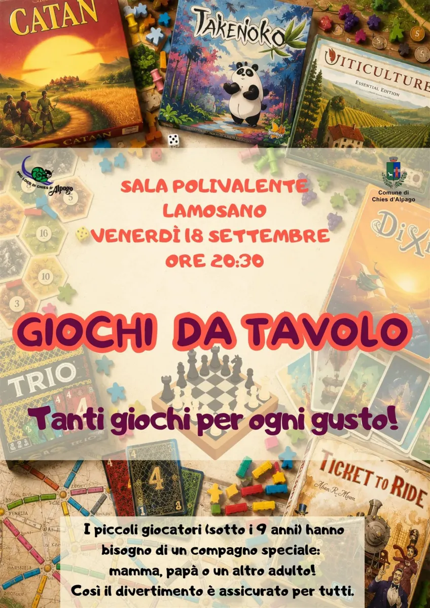 Serata giochi da tavolo a Chies d'Alpago - 2